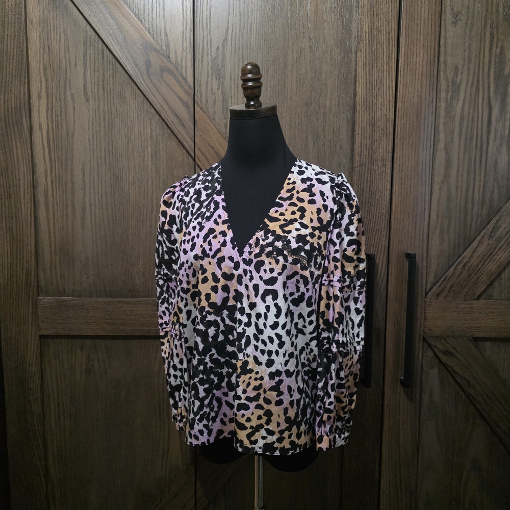 Veronica Beard Animal Print Blouse